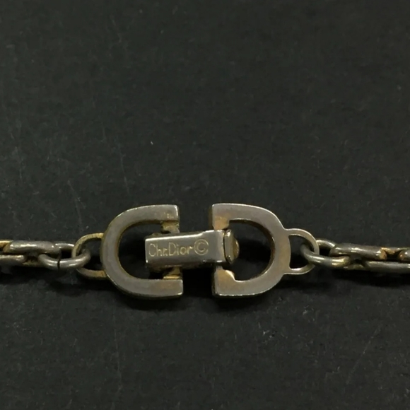 Color  Gold■DetailsA pre-owned .Christian Dior CD Logo Rhinestone Gold Tone P - Picture 7 of 7